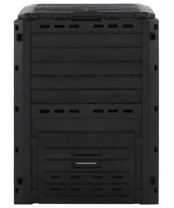 vidaXL Compostbak 280 L polypropeen zwart