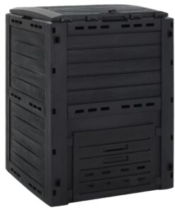 vidaXL Compostbak 280 L polypropeen zwart