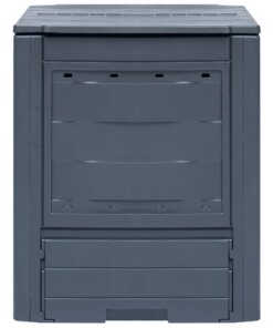 vidaXL Compostbakken 2 st 520 L 60x60x73 cm grijs