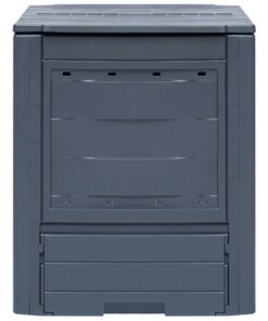 vidaXL Compostbakken 3 st 780 L 60x60x73 cm grijs