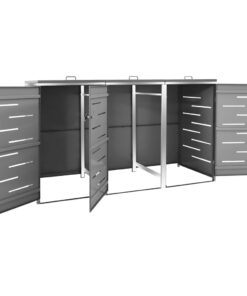 vidaXL Containerberging driedubbel 207x77