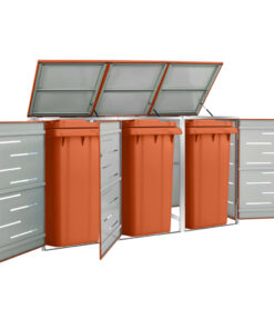vidaXL Containerberging driedubbel 207x77