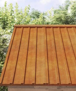 vidaXL Dakpanelen 12 st 100x44 cm cortenstaal roestig