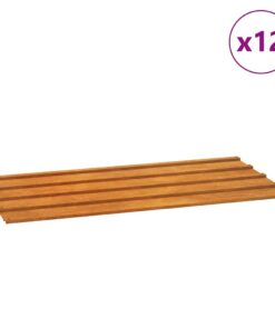 vidaXL Dakpanelen 12 st 80x44 cm cortenstaal roestig