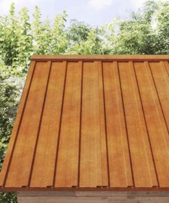 vidaXL Dakpanelen 12 st 80x44 cm cortenstaal roestig