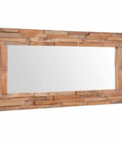 vidaXL Decoratieve spiegel rechthoekig 120x60 cm teakhout