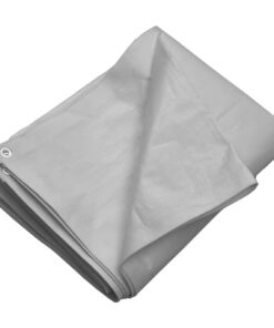 vidaXL Dekzeil 260 g/m² 6x12 m HDPE grijs