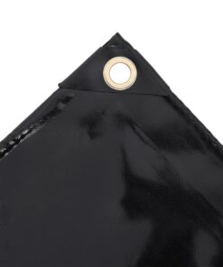 vidaXL Dekzeil 650 g/m² 2x3 m zwart