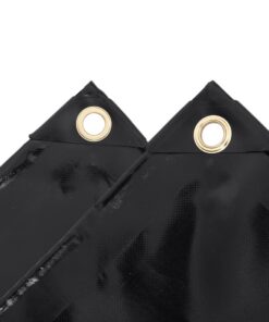 vidaXL Dekzeil 650 g/m² 3x3 m zwart