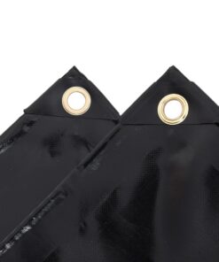 vidaXL Dekzeil 650 g/m² 3x4 m zwart