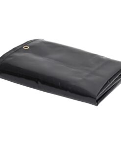 vidaXL Dekzeil 650 g/m² 3x4 m zwart