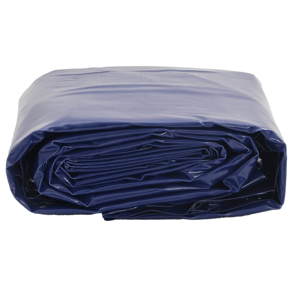 vidaXL Dekzeil 650 g/m² 4x4 m blauw - Afbeelding 3