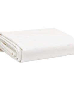 vidaXL Dekzeil 650 g/m² 5x5 m wit