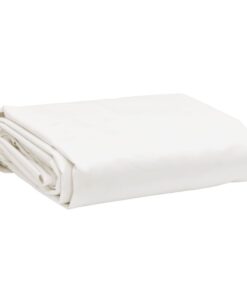 vidaXL Dekzeil 650 g/m² 5x6 m wit