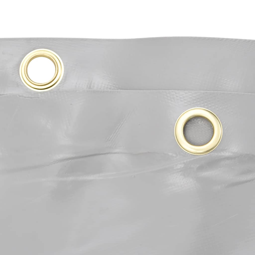 vidaXL Dekzeil 650 g/m² 5x7 m grijs - Image 6