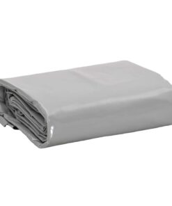vidaXL Dekzeil 650 g/m² 5x8 m grijs