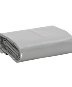 vidaXL Dekzeil 650 g/m² 6x8 m grijs