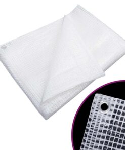 vidaXL Dekzeil leno 140 g/m² 6x8 m wit