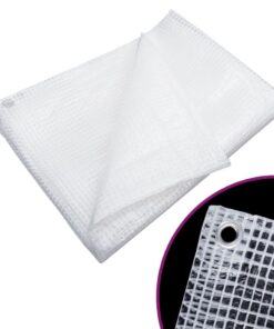 vidaXL Dekzeil leno 140 g/m²6x12 m wit
