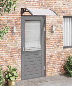 vidaXL Deurluifel 100x75 cm polycarbonaat zwart en transparant