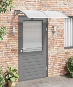 vidaXL Deurluifel 150x100 cm polycarbonaat grijs