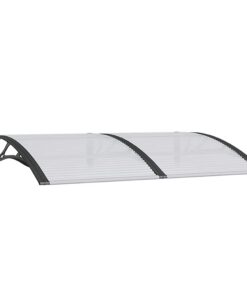 vidaXL Deurluifel 150x100 cm polycarbonaat zwart