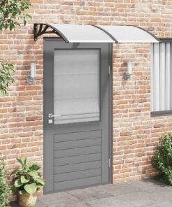 vidaXL Deurluifel 150x100 cm polycarbonaat zwart