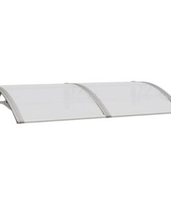 vidaXL Deurluifel 150x75 cm polycarbonaat grijs