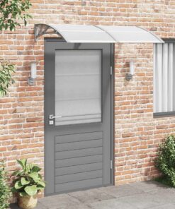 vidaXL Deurluifel 150x75 cm polycarbonaat grijs