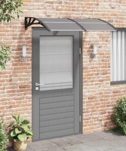 vidaXL Deurluifel 150x75 cm polycarbonaat zwart