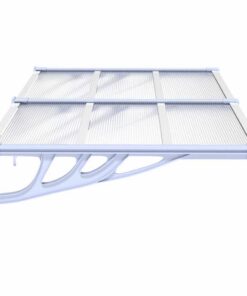 5x90 cm polycarbonaat grijs en transparant