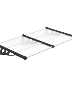 5x90 cm polycarbonaat zwart en transparant