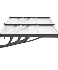 5x90 cm polycarbonaat zwart en transparant