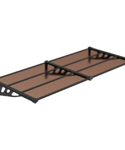 5x90 cm polycarbonaat zwart