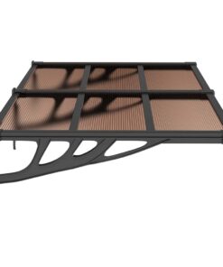 5x90 cm polycarbonaat zwart