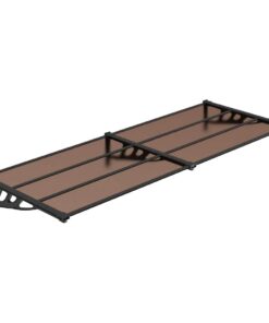 vidaXL Deurluifel 239x90 cm polycarbonaat zwart