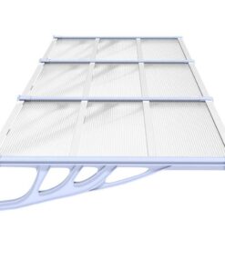 5x90 cm polycarbonaat grijs en transparant