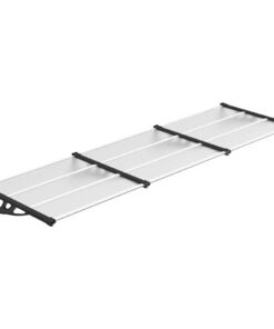 5x90 cm polycarbonaat zwart en transparant