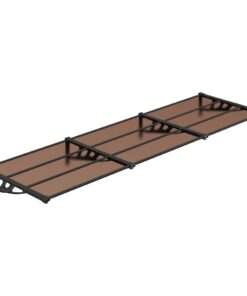 5x90 cm polycarbonaat zwart