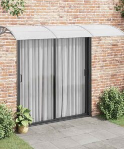 vidaXL Deurluifel 300x100 cm polycarbonaat grijs