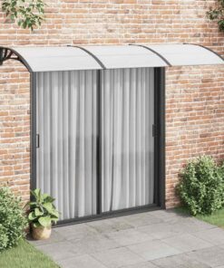 vidaXL Deurluifel 300x100 cm polycarbonaat zwart