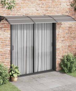 vidaXL Deurluifel 300x100 cm polycarbonaat zwart