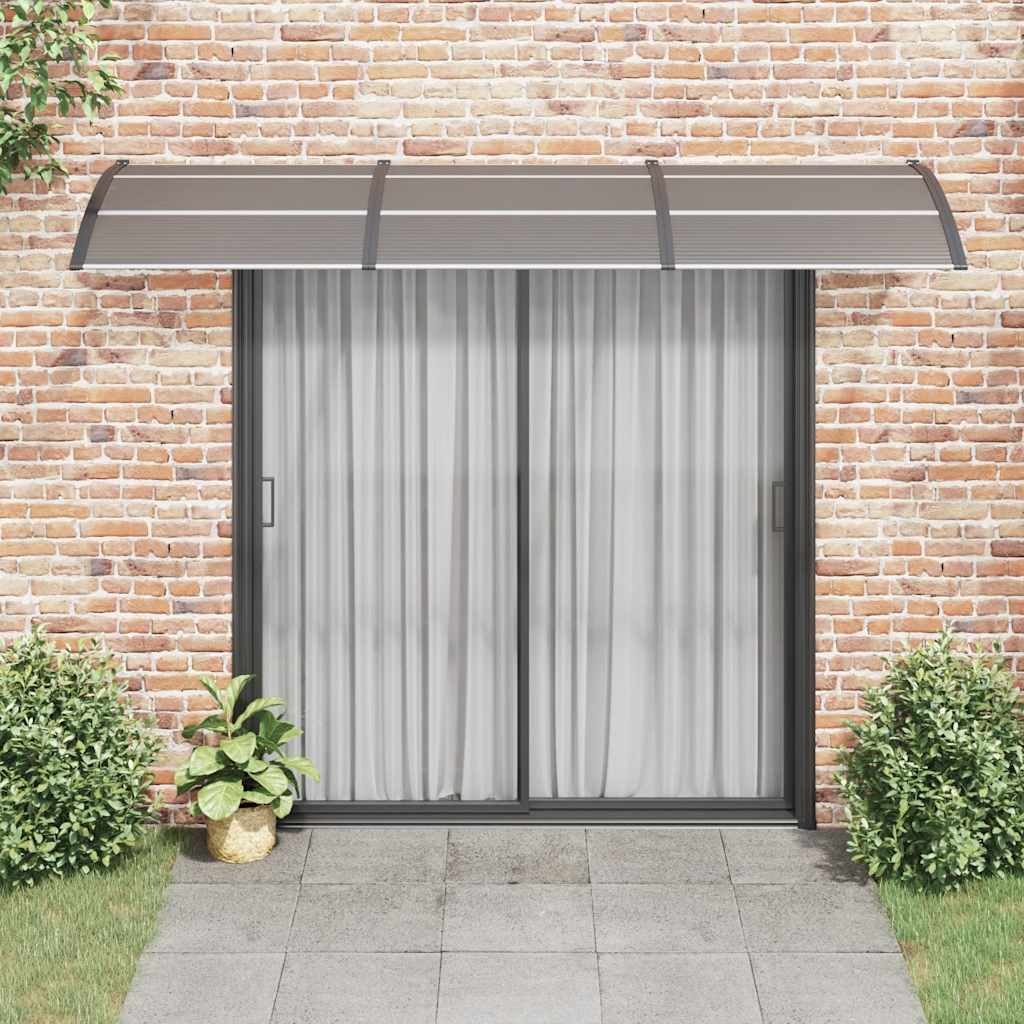 vidaXL Deurluifel 300x75 cm polycarbonaat zwart - Afbeelding 3