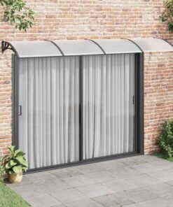 vidaXL Deurluifel 350x100 cm polycarbonaat zwart
