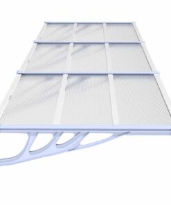 5x90 cm polycarbonaat grijs en transparant