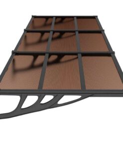 5x90 cm polycarbonaat zwart