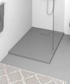 vidaXL Douchebak 100x70 cm SMC grijs