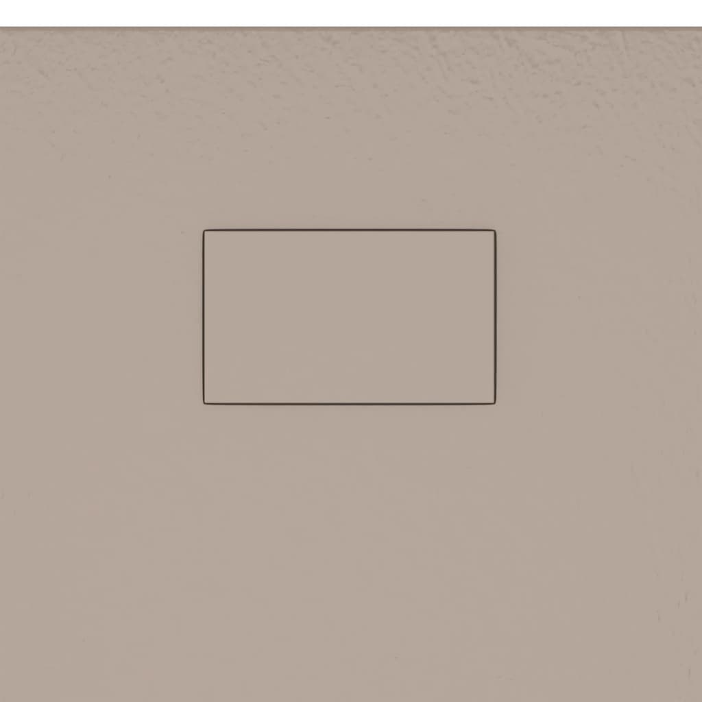 vidaXL Douchebak 100x80 cm SMC bruin - Afbeelding 7