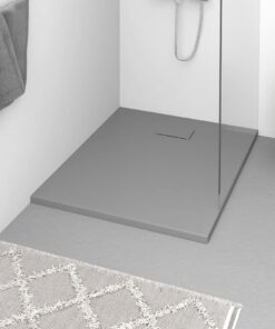 vidaXL Douchebak 100x80 cm SMC grijs