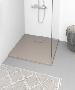 vidaXL Douchebak 80x80 cm SMC bruin